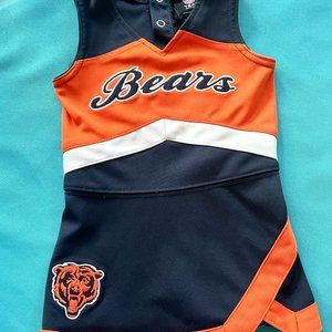 Adorable Toddler Chicago Bears Cheerleader Outfit - Like-New!